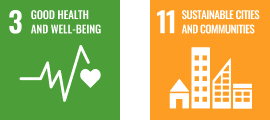 SDG 3: Good health and well-being, SDG 11: Sustainable cities and communities
