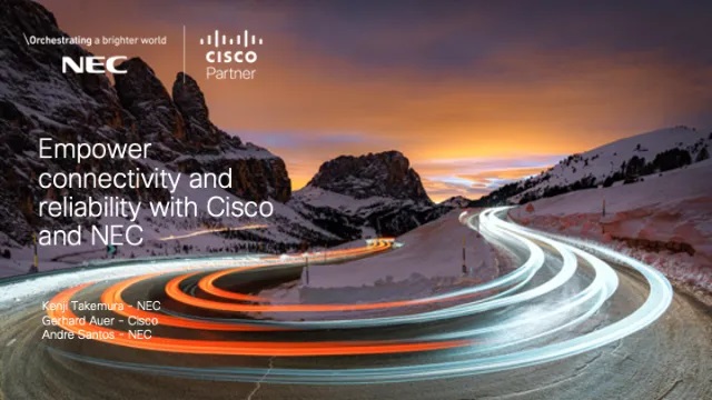 Cisco and NEC Webinar